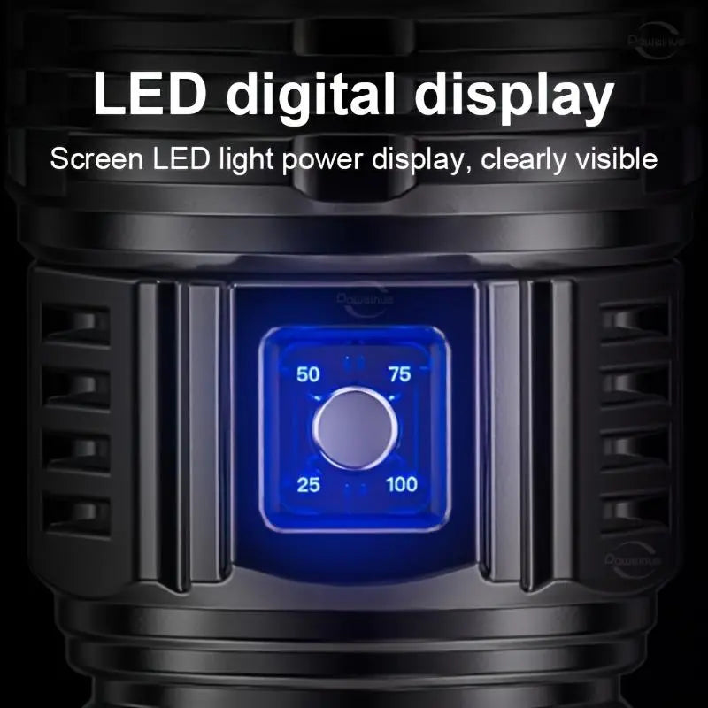 2-in-1 Rechargeable LED Flashlight & Power Bank